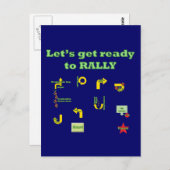 ラリーの準備をしよう ポストカード (正面/裏面)