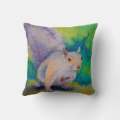 ラリーの、巻き毛およびMoeのリス クッション (裏面)