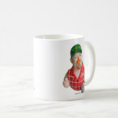 ラリーケーブルの人のゴム製アヒルのマグ コーヒーマグカップ (正面右)