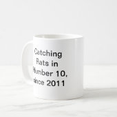 ラリーダウニング街猫の顔-伝染性のラット コーヒーマグカップ (正面左)