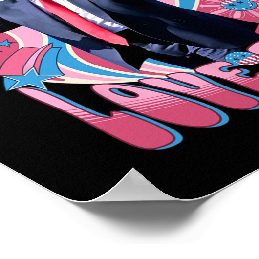 ラリーラブフェスト踊りレトログルーヴィロベおもしろいフェス ポスター (角)