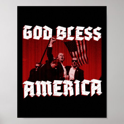 ラリー射撃、 発砲God Bless America In 2024 ポスター (正面)
