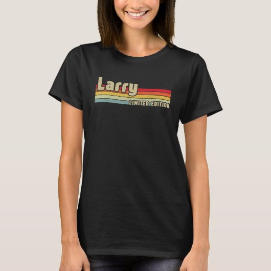ラリー・ギフト名パーソナライズされた誕生日おもしろいキリスト Tシャツ (正面)