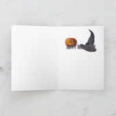 ラリー-ゴールデン・リトリーバー-写真2ハロウィン カード (内部)