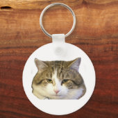 ラリー・ザ・ダウニング通りキャット顔 キーホルダー (正面)