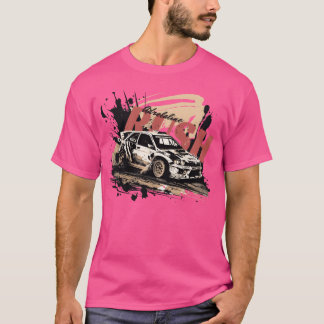 ラリー レース カー ビンテージ フレンド Tシャツ