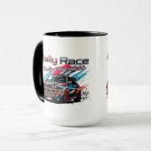ラリー・レース – スピードがワイルドサイドに出会う時！ マグカップ (正面左)