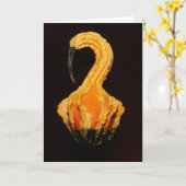 ラリーCoressel著"ひょうたん" カード (黄色い花)