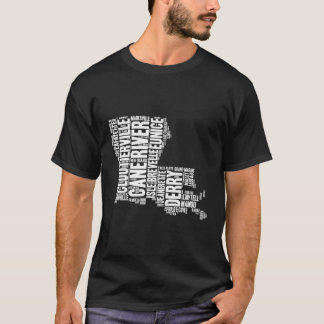 ラルイジアナクレオールコミュニティグンボリフロングスル Tシャツ