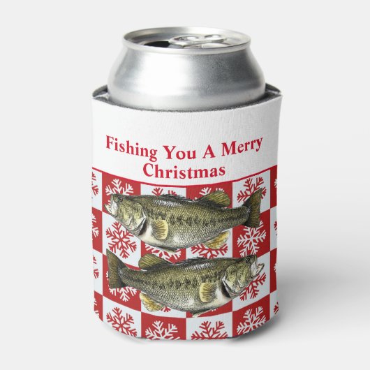 ラルグおもしろいムウスベース魚釣りプンクリスマスカスタム 缶クーラー (缶正面)