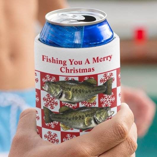 ラルグおもしろいムウスベース魚釣りプンクリスマスカスタム 缶クーラー