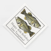 ラルグミウスベース魚釣りバースデーパーティナプキンス (コーナー)