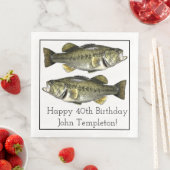 ラルグミウスベース魚釣りバースデーパーティナプキンス (インサイチュ)