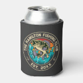 ラルグムウスベースレトロサンセット魚釣りクラブ 缶クーラー (缶正面)