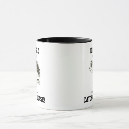 ラルゲおもしろいムウスベース魚釣りおもしろい引用文 マグカップ (中央)
