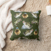 ラルゲムウスベース魚釣りラッピング紙 クッション (ブランケット)