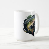 ラルゲムウスベース魚釣り コーヒーマグカップ (正面右)