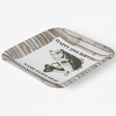 ラルジェムウスベース素朴魚釣りアウトドア誕生日 ペーパープレート (傾斜あり)