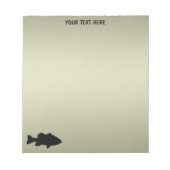 ラルジェムウスベース魚釣りテンプレート ノートパッド (正面)