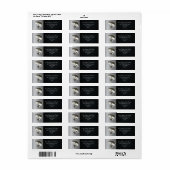 ラルジェムウスベース魚釣り差出人住所ラベル ラベル (フルシート)