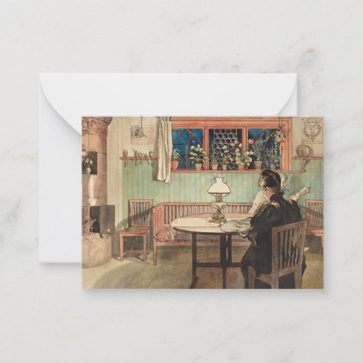 ラルソン著「子供たちが寝た後」 ノートカード (正面)