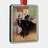 ラルソン遊のはかりで測有名な絵画娘の メタルオーナメント (右)