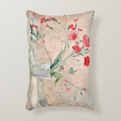 ラルソン – カーネーションとポピー アクセントクッション (正面(垂直))