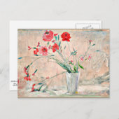 ラルソン – カーネーションとポピー ポストカード (正面/裏面)