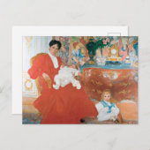 ラルソン – Dora Lamm夫人と二人の息子 ポストカード (正面/裏面)