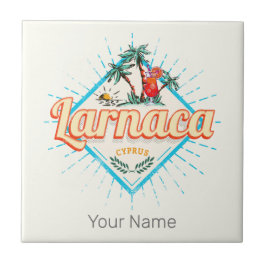 ラルナカキプロスレトロカクテルヴィンテージサンセット タイル