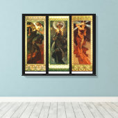 ラルネエレエトレエトリーバイアルフォンスミュシャ キャンバスプリント (インサイチュ (ウッドフロア))