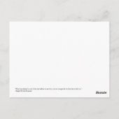 ラルフウォルドエマーソンの引用文オン ポストカード (裏面)