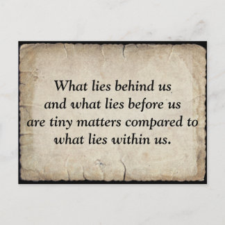 ラルフウォルドエマーソンの引用文オン ポストカード