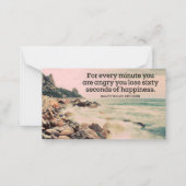 ラルフウォルドエマーソン感動的引用文ハピネス ノートカード (正面)