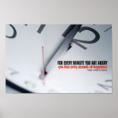 ラルフウォルドエマーソン感動的引用文ハピネス ポスター (正面)