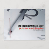 ラルフウォルドエマーソン感動的引用文ハピネス ポストカード (正面)