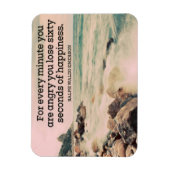 ラルフウォルドエマーソン感動的引用文ハピネス マグネット (縦)