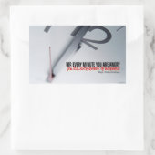 ラルフウォルドエマーソン感動的引用文ハピネス 長方形シール (バッグ)