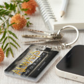 ラルフウォルドエマーソン感動的引用文常時 キーホルダー (正面右)