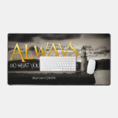 ラルフウォルドエマーソン感動的引用文常時 デスクマット (キーボード&マウス)