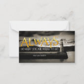 ラルフウォルドエマーソン感動的引用文常時 ノートカード (正面)