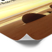 ラルフウォルドエマーソン感動的引用文熱意 ポスター (角)