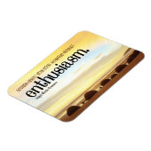 ラルフウォルドエマーソン感動的引用文熱意 マグネット (左側)