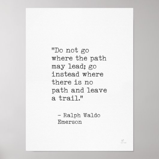 ラルフウォルドエマーソン ポスター (正面)