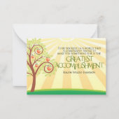 ラルフウォルド感動的エマーソン引用文「あなた」 ノートカード (正面)