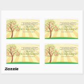 ラルフウォルド感動的エマーソン引用文「あなた」 長方形シール (シート)