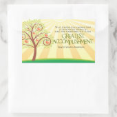 ラルフウォルド感動的エマーソン引用文「あなた」 長方形シール (バッグ)