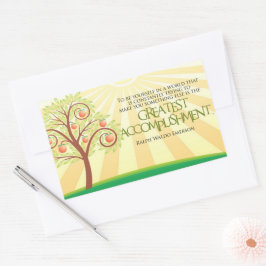 ラルフウォルド感動的エマーソン引用文「あなた」 長方形シール