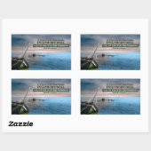 ラルフウォルド感動的エマーソン引用文"ライブ" 長方形シール (シート)