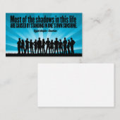 ラルフウォルド感動的エマーソン引用文「影」 ノートカード (正面/裏面)